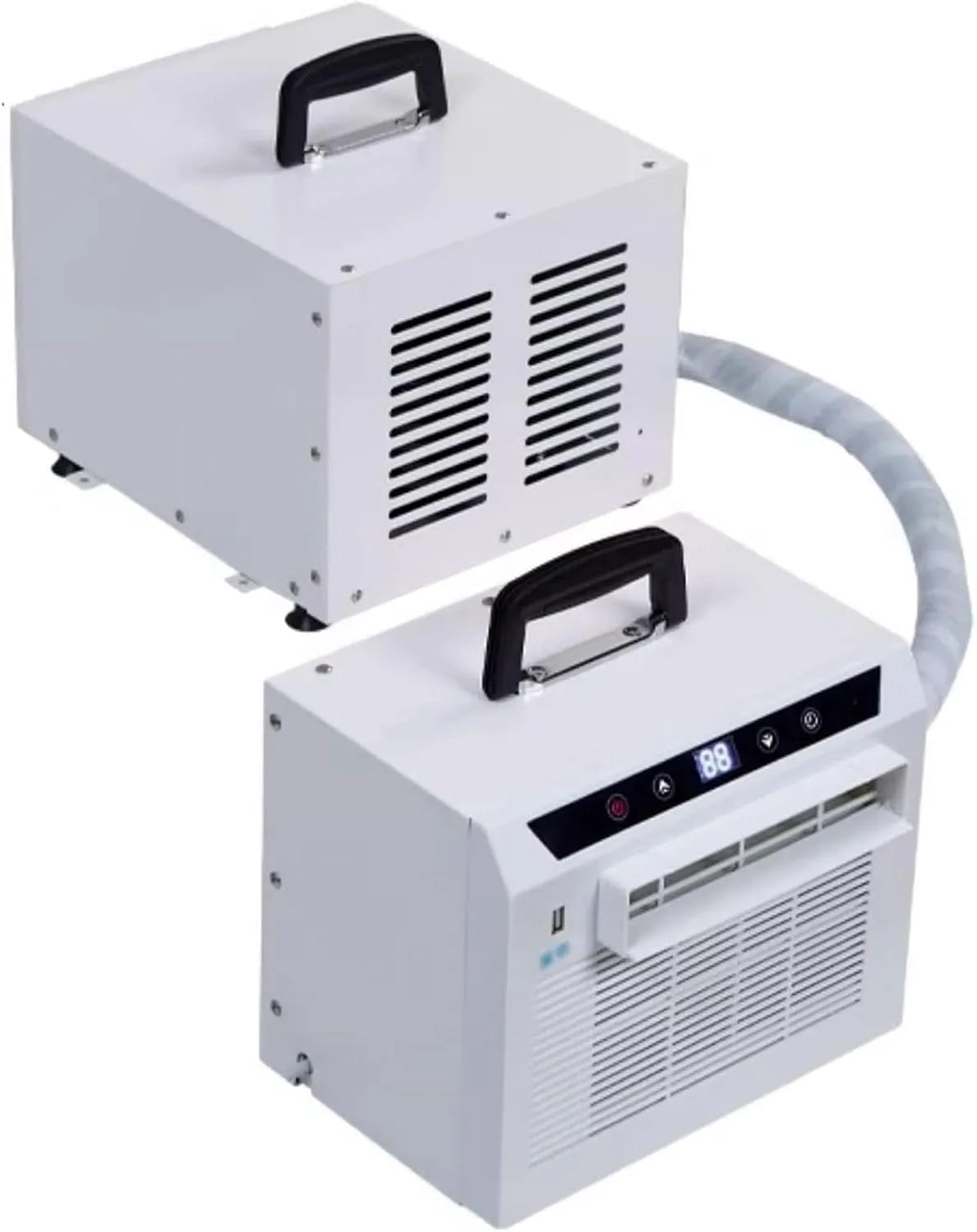 Mobiele airconditioner, 3000 BTU, 24H Timer, Top Handvat voor Thuiskantoor Camping, Geen Montage Nodig