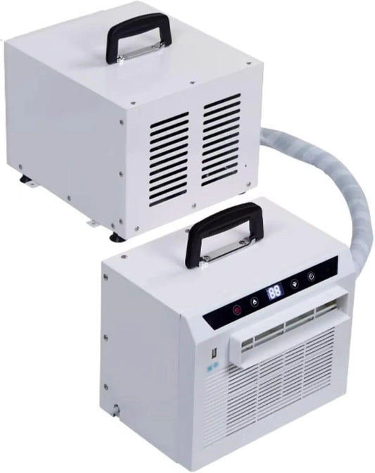 Mobiele airconditioner, 3000 BTU, 24H Timer, Top Handvat voor Thuiskantoor Camping, Geen Montage Nodig