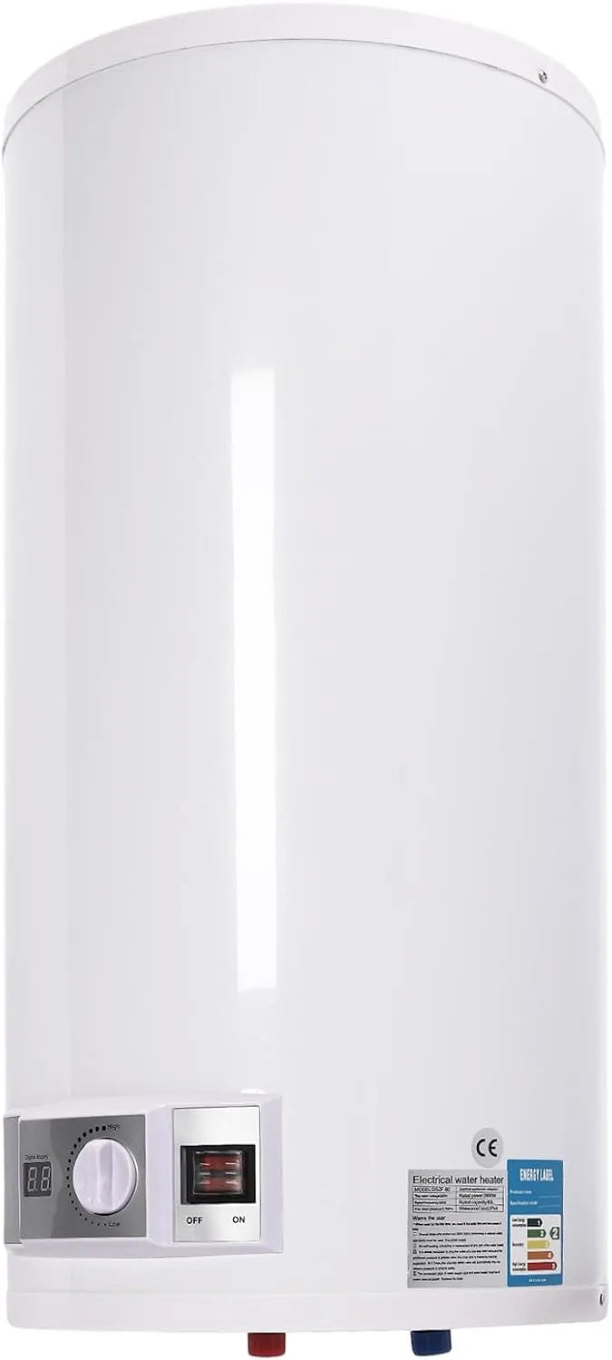 Waterverwarmer met 2 kW, 25-75 °C, 2000 W, digitaal display, RVS en voor keuken, badkamer en auto