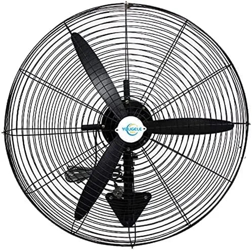 Ventilator, Wandventilator Industriële, buiten zwenkende nieuwe commerciële ventilator, zwarte verstelbare kantelbare ventilator aa, aan de muur