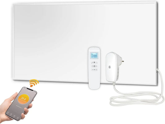 Infraroodverwarming, 1220 x 620mm, 700 W, Wifi Thermostaat Met Afstandsbediening, 1220 * 620mm, Infraroodstraler Met Oververhittingsbeveiliging