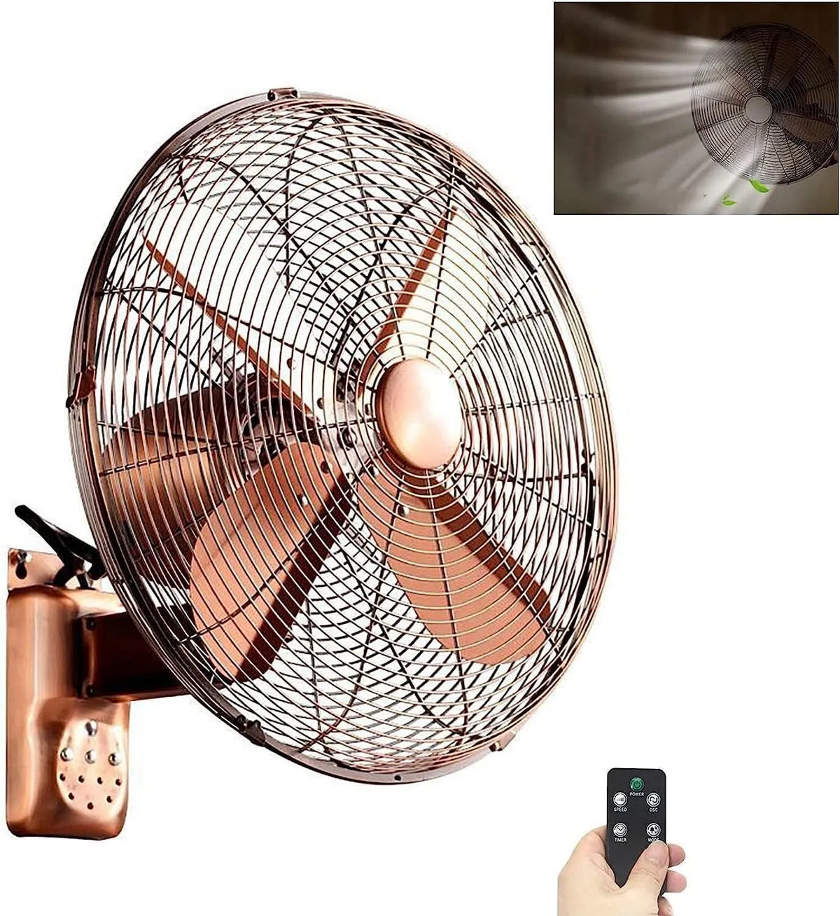 Ventilator met afstandsbediening, geluidsarme werking, oscillatiefunctie, gerichte luchtcirculatie en voor bouwplaats en werkplaats