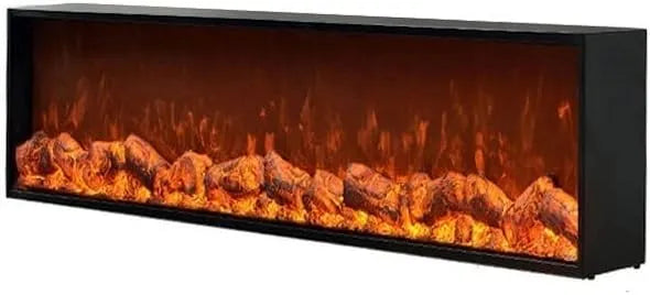 Elektrische haard, vrijstaand Openhaardkachel Ingebakte elektrische open haard, moderne decoratieve elektrische open haard, aanraakbedieningspaneel