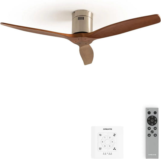 Ventilator, 40 W, Ø 132cm, timer van 1 tot 4 uur, geluidsarm, DC-motor, zomer-wintermodus