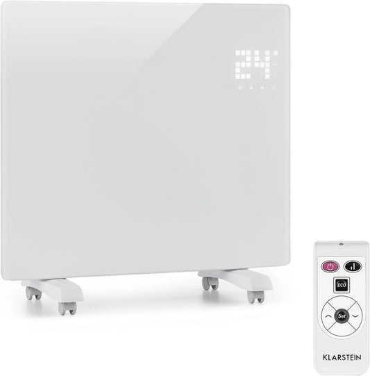 Klarstein Bornholm Single Electric Heater Electric Heater Convectieverwarmer Heater 500 of 1000 watt met timer, 25 m2, afstandsbediening en blauw