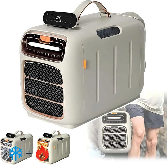 Mobiele airconditioner, 5–8 m2, Draagbare Airconditioner 4700 BTU Als Tentairco, geen afvoer, geluidsarm 45dB., Laag Vermogen, voor Tent, Camper