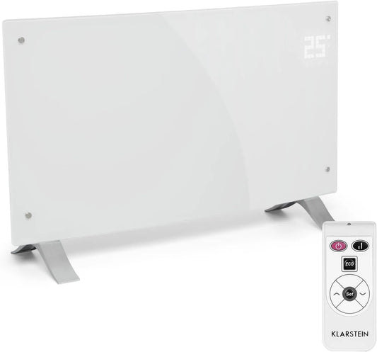 Gaskachel, 5-45 ° C, LED touch display, 24h timer, ECO mode, afstandsbediening melkwit