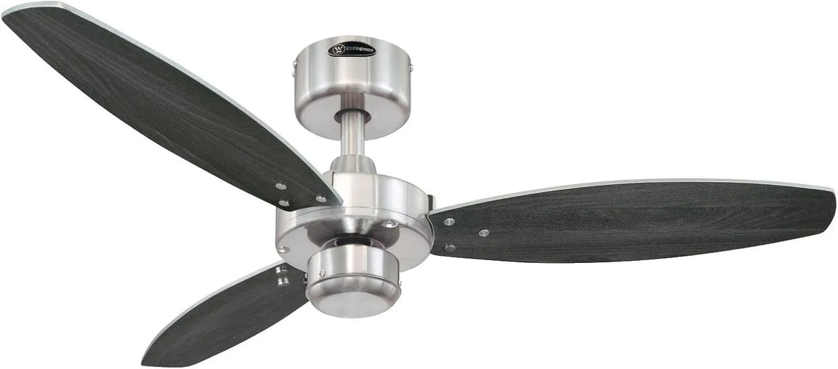 Ventilator met 105 cm, afstandsbediening, gerichte luchtcirculatie en zilver