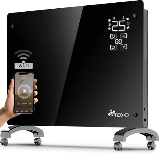 Convector met WiFi, 1-24 uur en geluidsarme werking