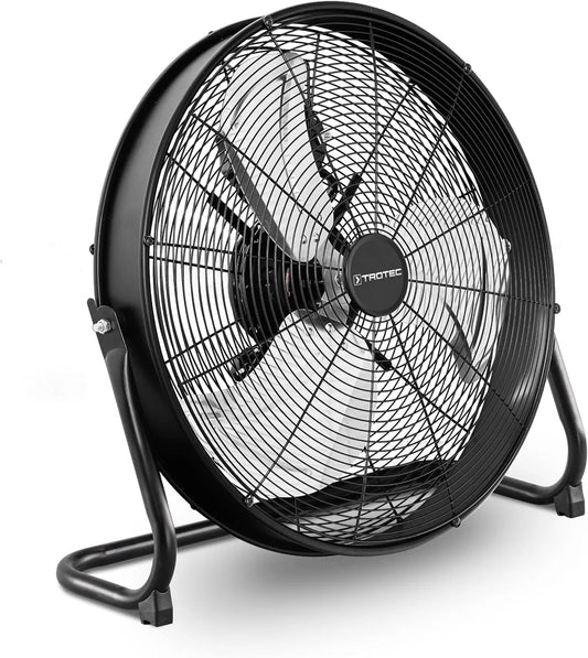 Ventilator, Om 360° instelbare hoek van de ventilatorkop, TROTEC Vloerventilator