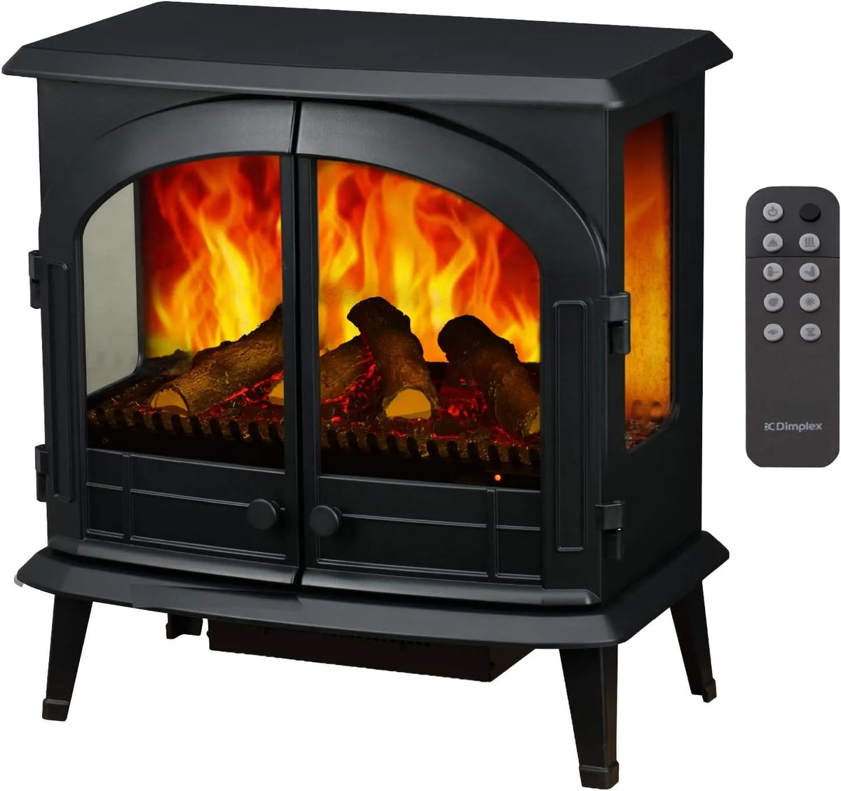 Elektrische haard met 2kW, 17-32 °C, 1 kW, timer, afstandsbediening en app-bediening