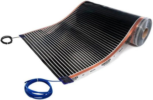 Verwarming, 150 W/m2, 50 cm breed, 7,0 m lengte, elektrische vloerverwarming voor nieuwbouw en renovatie
