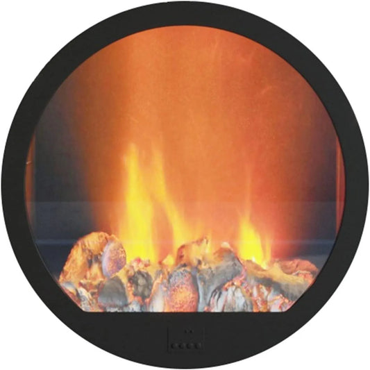 Elektrische haard met 600 mm, 23,6 inch, 200 mm, 7,8 inch, 40 dB, aanraakbediening en afstandsbediening